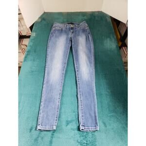 Levis 535 Jeans Size 3 Womens Blue Stretch Pants Denim Ladies Mid Rise Jegging